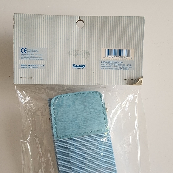 NEW Vintage Sanrio Hello Kitty Angel Blue Bag Strap Name Tag - Picture 5 of 10